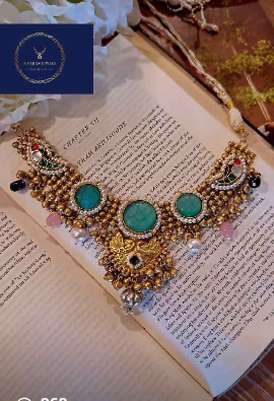 Turquoise Heritage Choker from Swaran Jewels